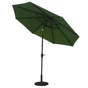 MYA-008-E Solar Straight Hand-cranked Particle Light Umbrella