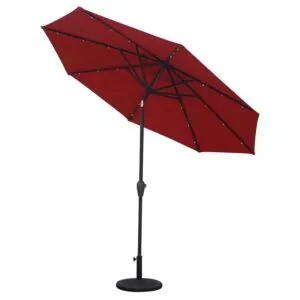 MYA-008-F Solar Straight Hand Rod USB Particle Light Umbrella