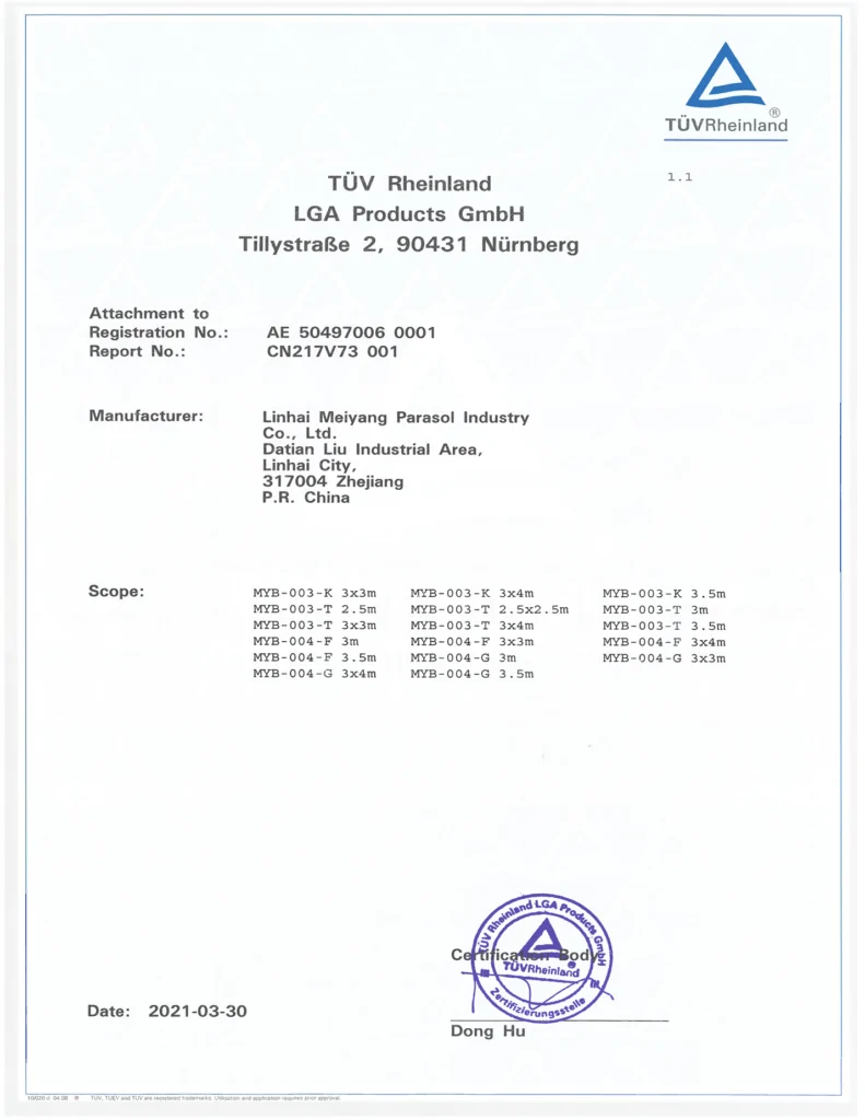 TUV CERTIFICATE 2