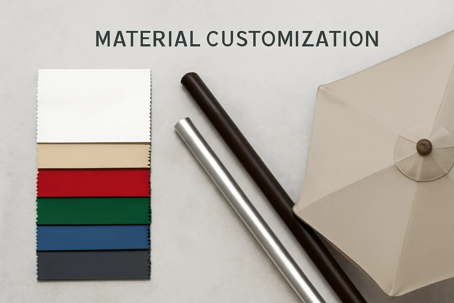 material customization of outdoor umbrella
