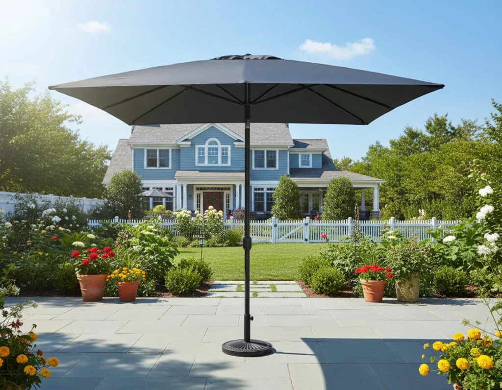 blue color market umbrella manufacturer | Yikaiumbrella