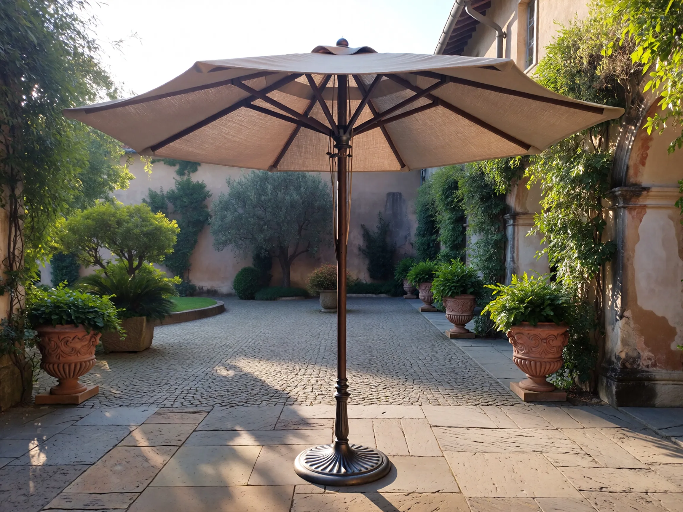 central pole garden umbrella manufacturers